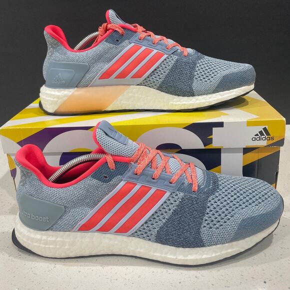 Adidas UltraBoost ST Blue Haze Coral BA7835 women size 12 New NWT - Picture 2 of 13